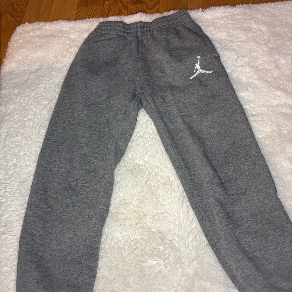 Jordan Kids Gray Joggers with Logo